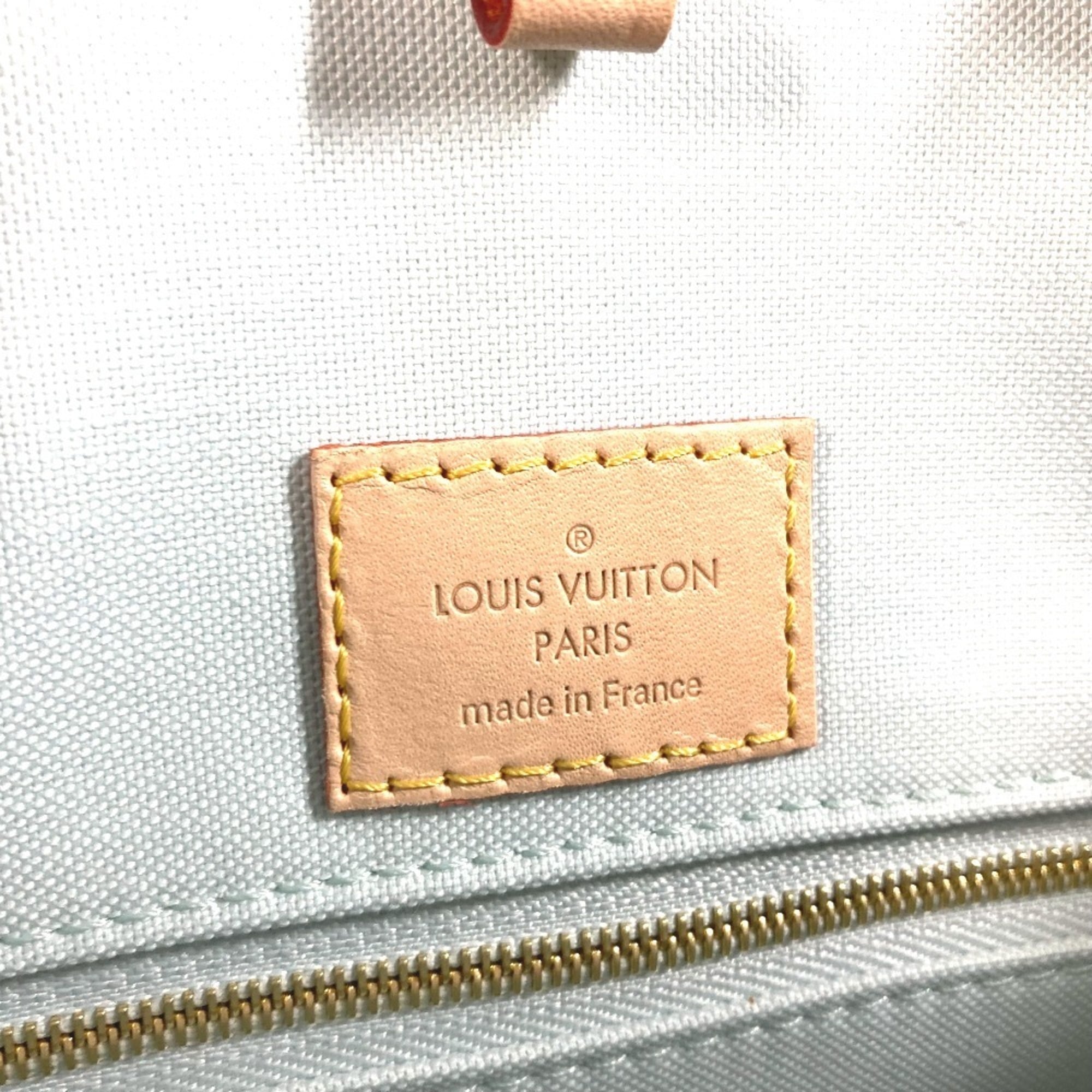 LOUIS VUITTON N40518 Pastel Damier On the Go MM Tote Bag Shoulder Handbag Canvas Women's Pistachio White OT-240704-3 — New - Store Return