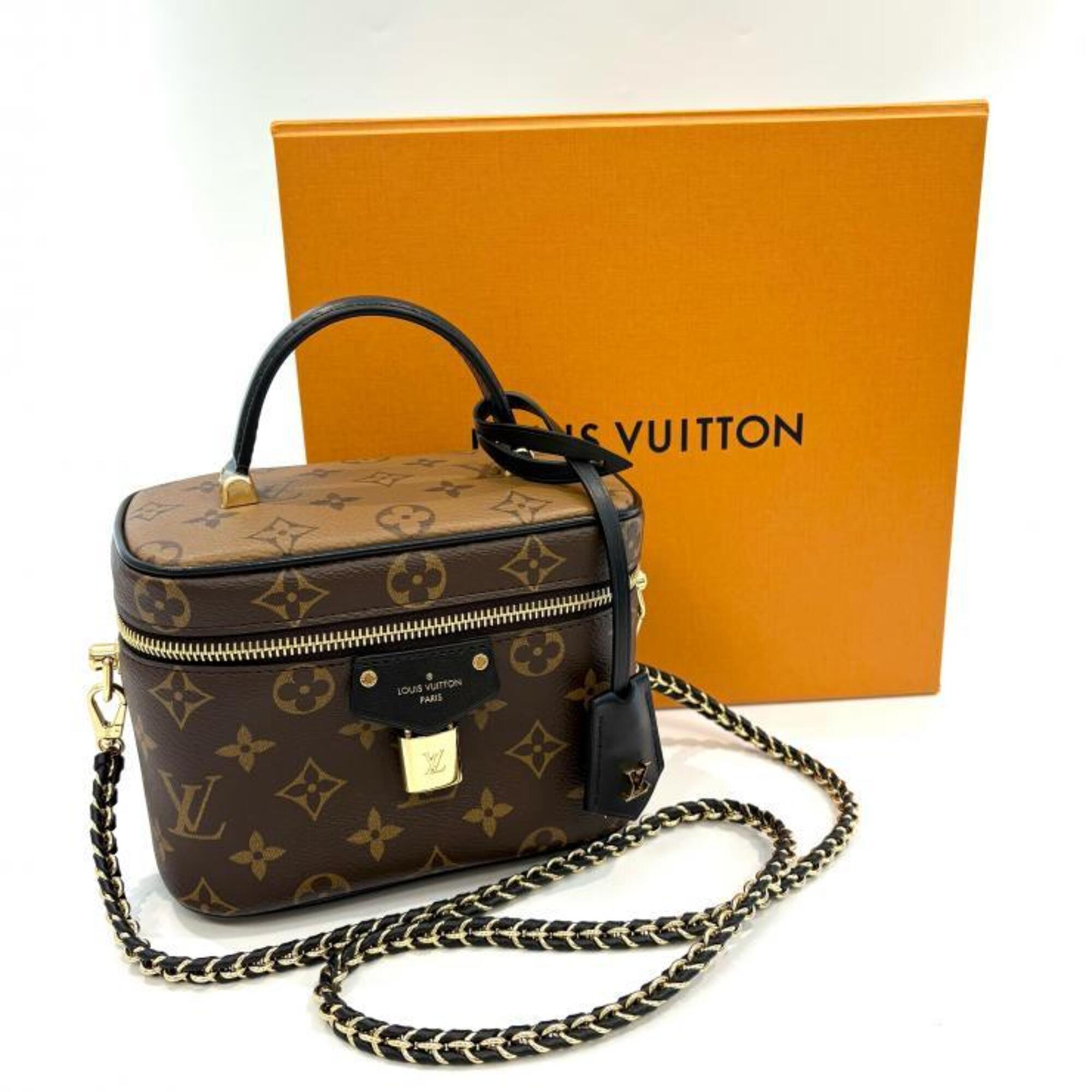 Louis Vuitton LOUIS VUITTON Monogram Reverse Vanity NV PM M47128 Chain Shoulder Bag — Like New