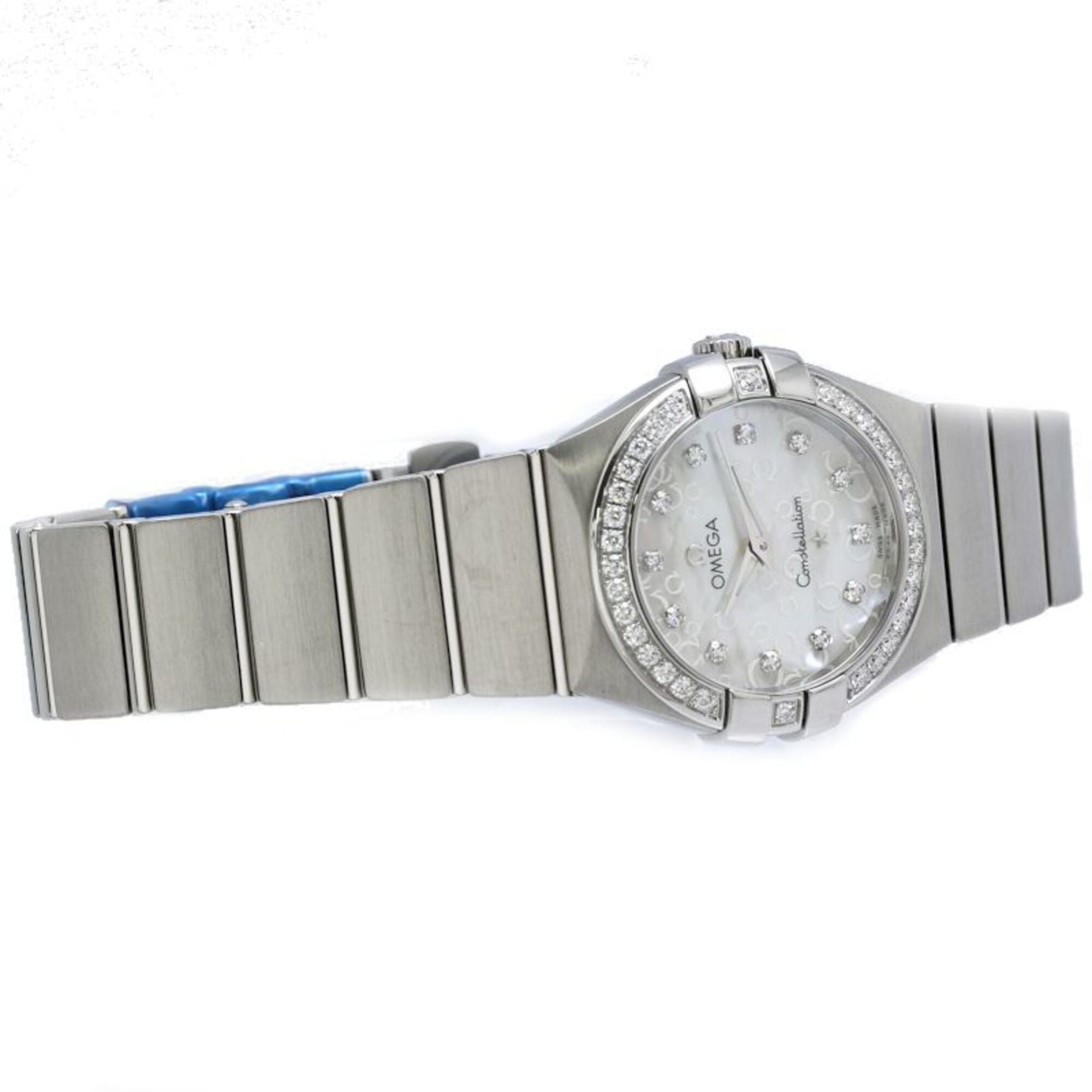 OMEGA Constellation Brushed Diamond Bezel 12P 123.15.27.60.55.005 Women's Watch Stainless Steel 40517 — Very Good