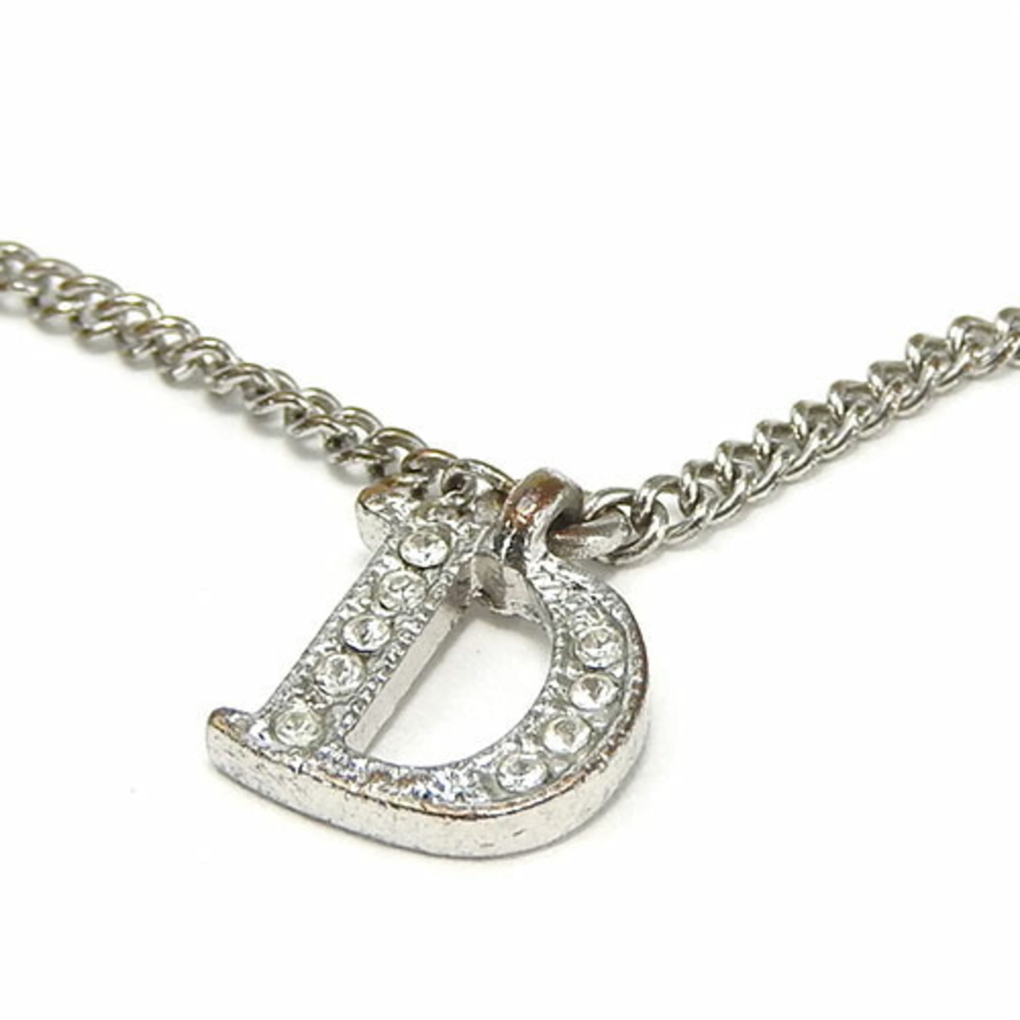 Christian Dior bracelet CD rhinestone silver plated accessories for women jewelry