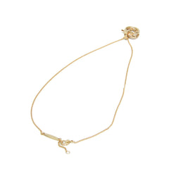 Salvatore Ferragamo Gancini 760609 Gold Plating Rhinestone Women,Men Fashion Pendant Necklace (Gold) — Like New