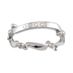 Gucci #12 Ring, Platinum (Pt) — Like New