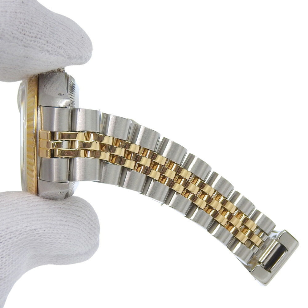 Rolex Datejust Two-Tone 69173, serial number in the 96s range, champagne gold dial, stainless steel, 18K yellow gold, overhauled December 2025, automatic winding — Like New