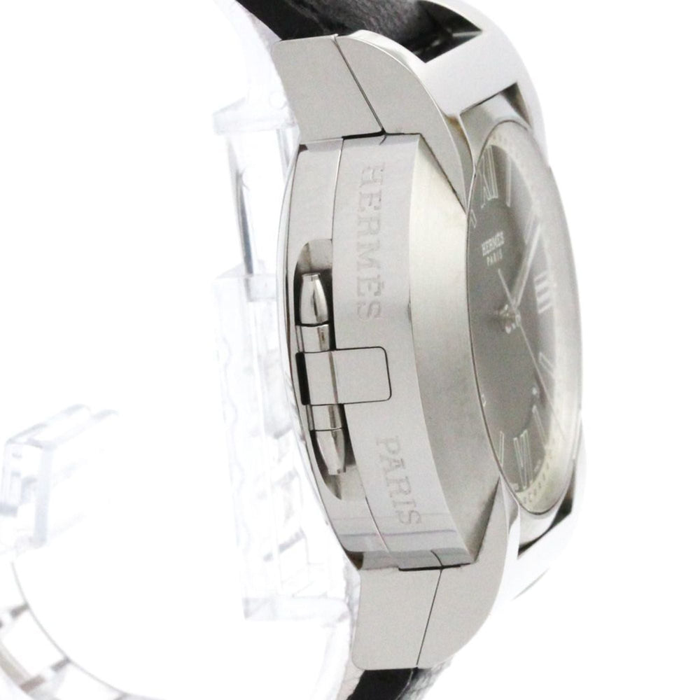 HERMES Nomade Compass Steel Auto Quartz Mens Watch NO2.910 Polished — Very Good