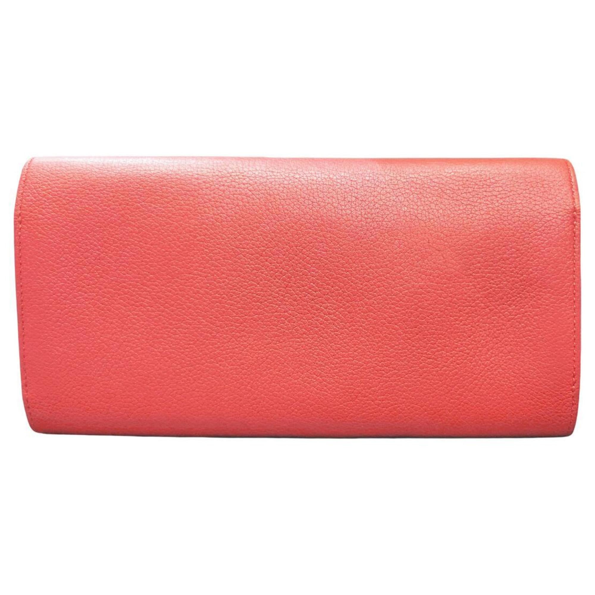 HERMES Passant Long Evercolor Rouge Tomato Wallet in Leather, Red, 2016, for Men and Women