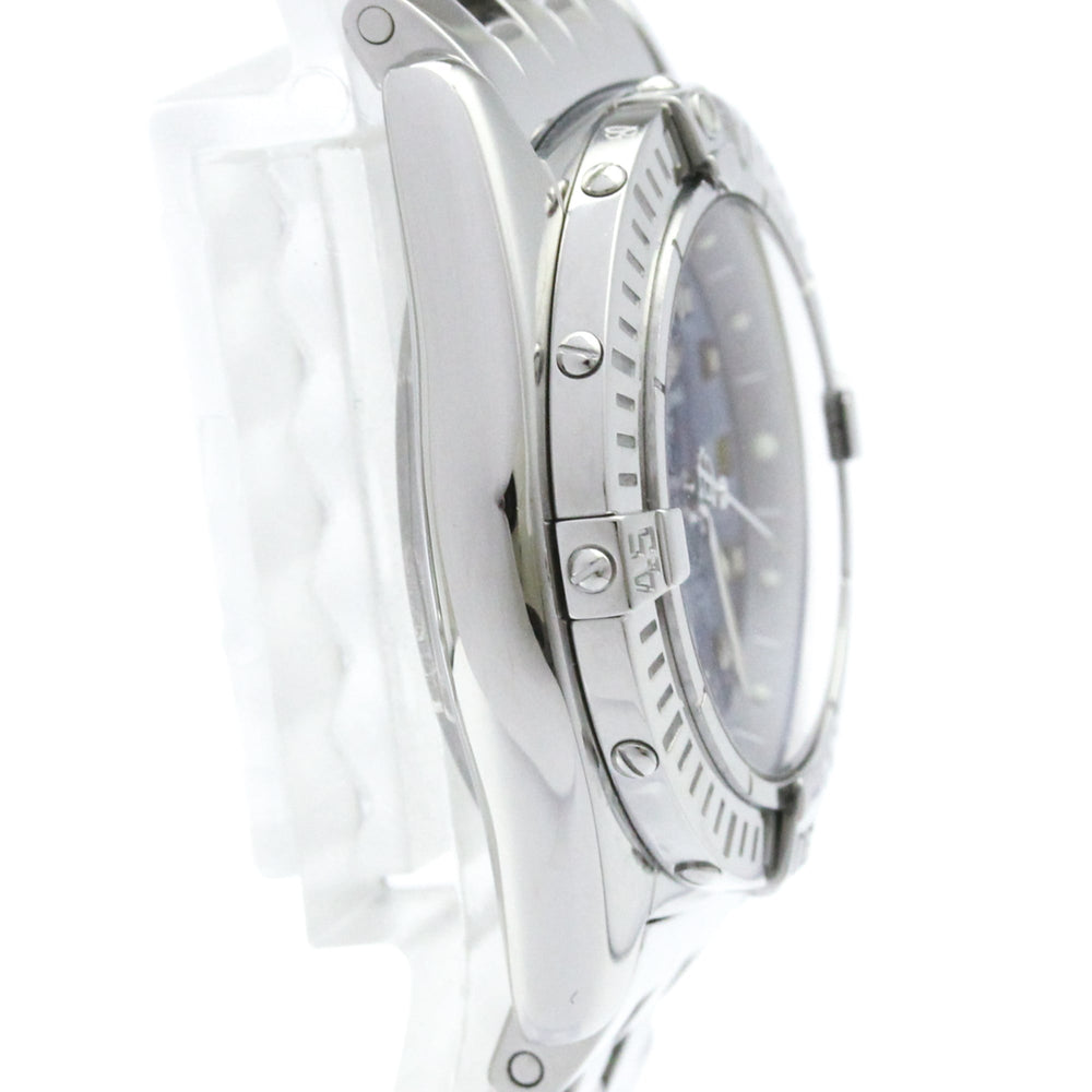 BREITLING Callistino Blue MOP Dial Steel Quartz Watch A72345 Polished — Very Good
