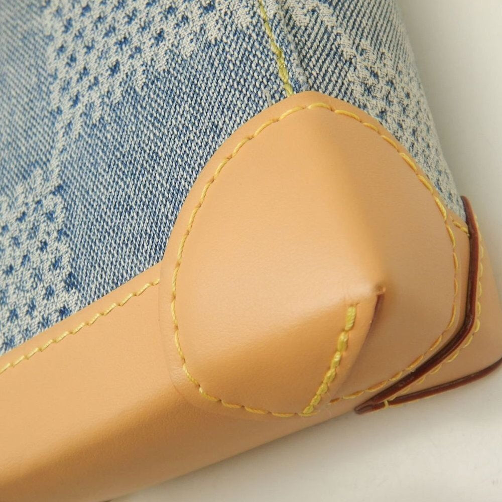 LOUIS VUITTON Damier Denim 3D Nano Steamer N40751 2024 Pre-Fall Shoulder Bag Blue Men's 253964 — Like New