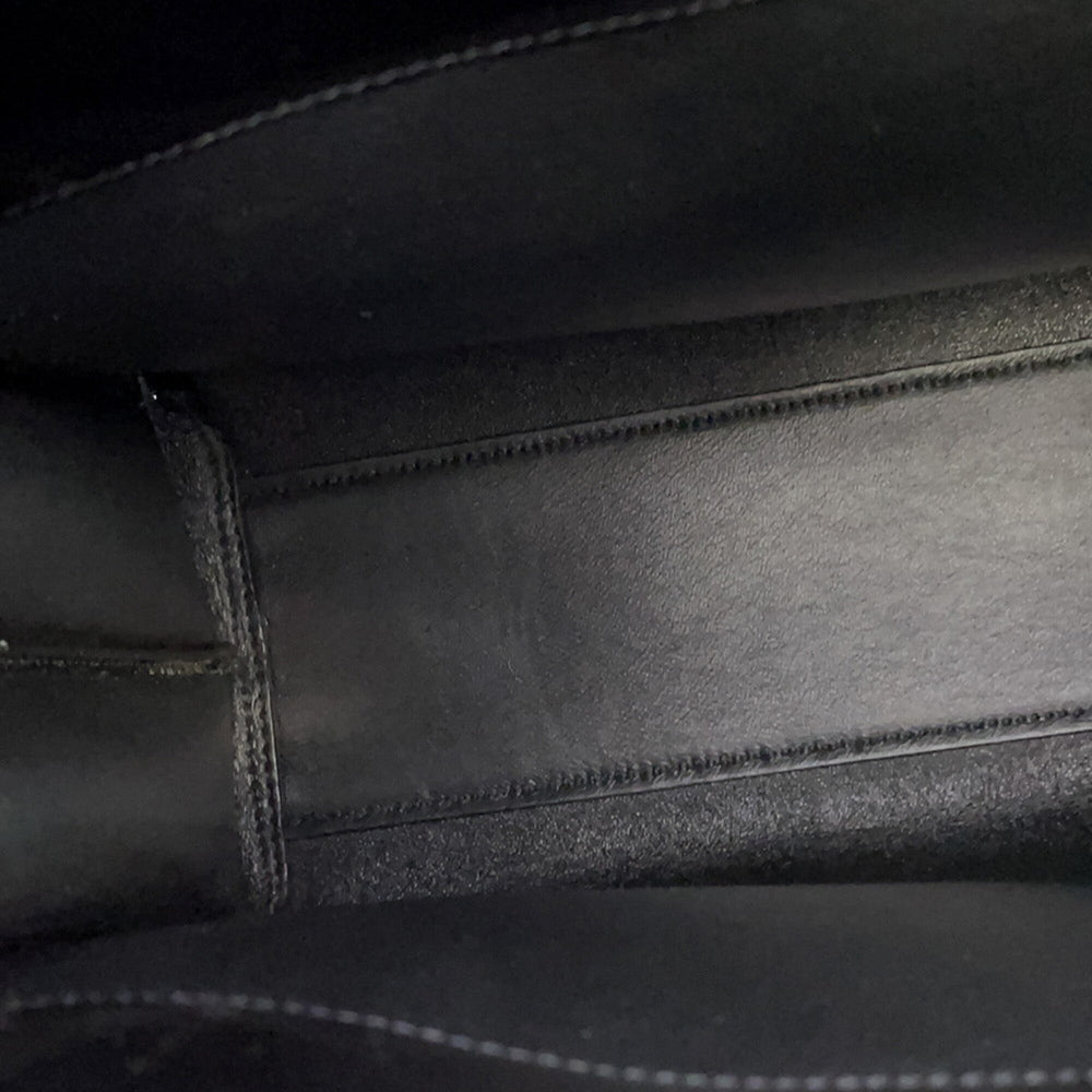 Yves Saint Laurent Saint Laurent Paris handbag, Sac de Jour, large, patent leather, 631526, SAINT LAURENT PARIS, 2-way shoulder bag, men's, black — Like New