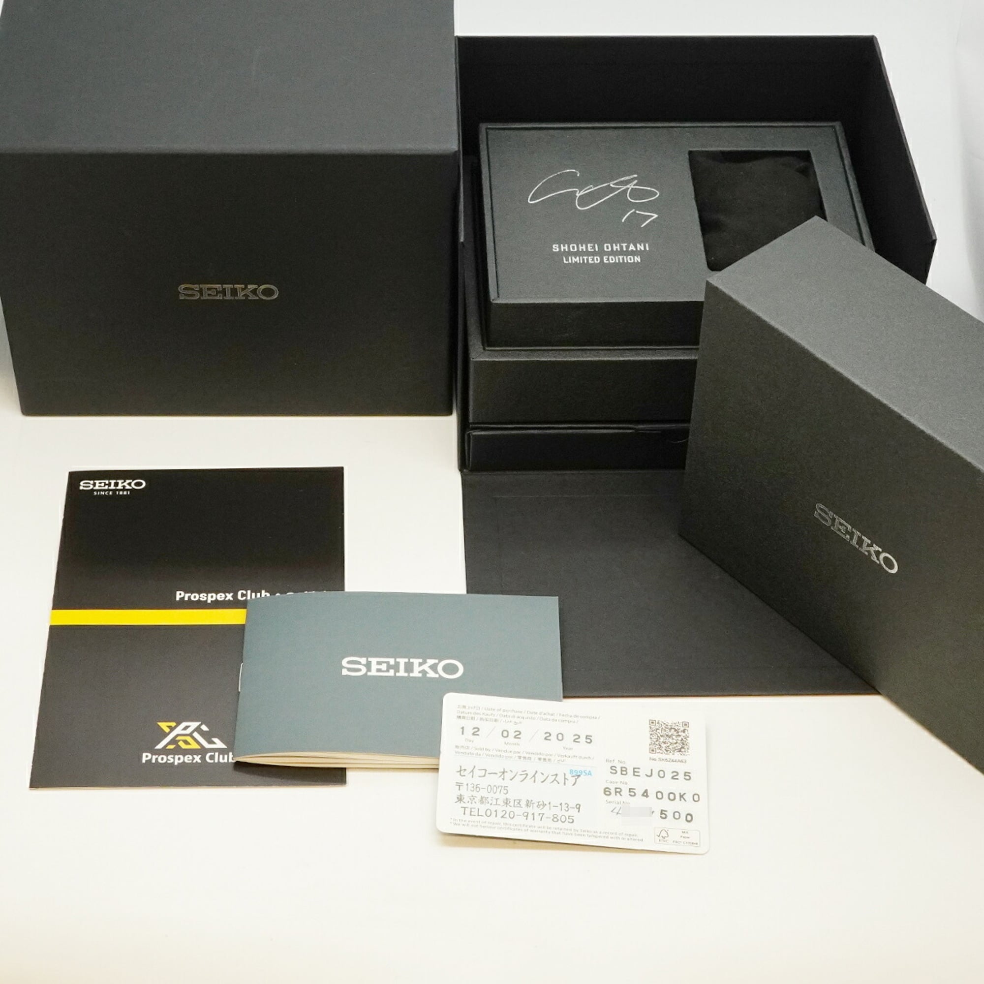 Seiko Prospex Shohei Ohtani 2025 Model SBEJ025 6R54-00K0 Silver Dial Men's Watch — Very Good