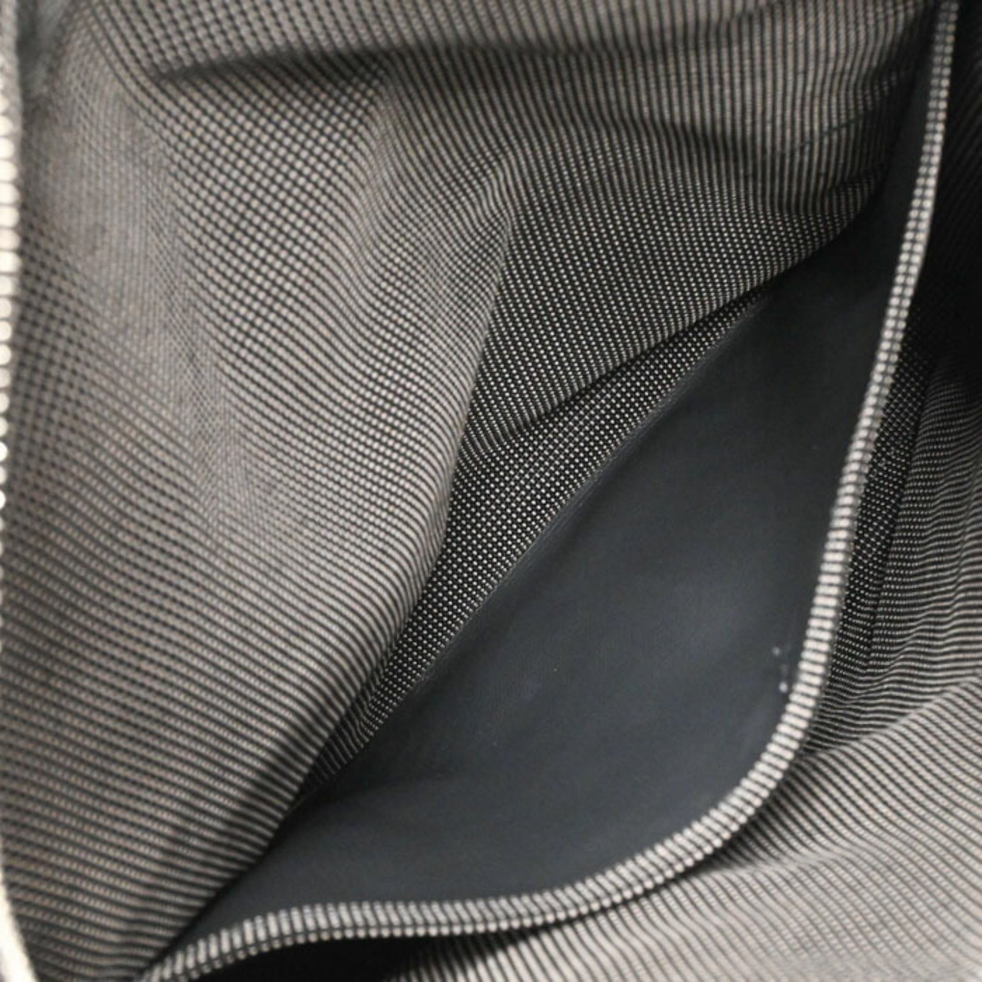 HERMES Hermes Herline Ad PM Canvas Tote Bag Backpack for Men and Women, Gray/Black — Like New