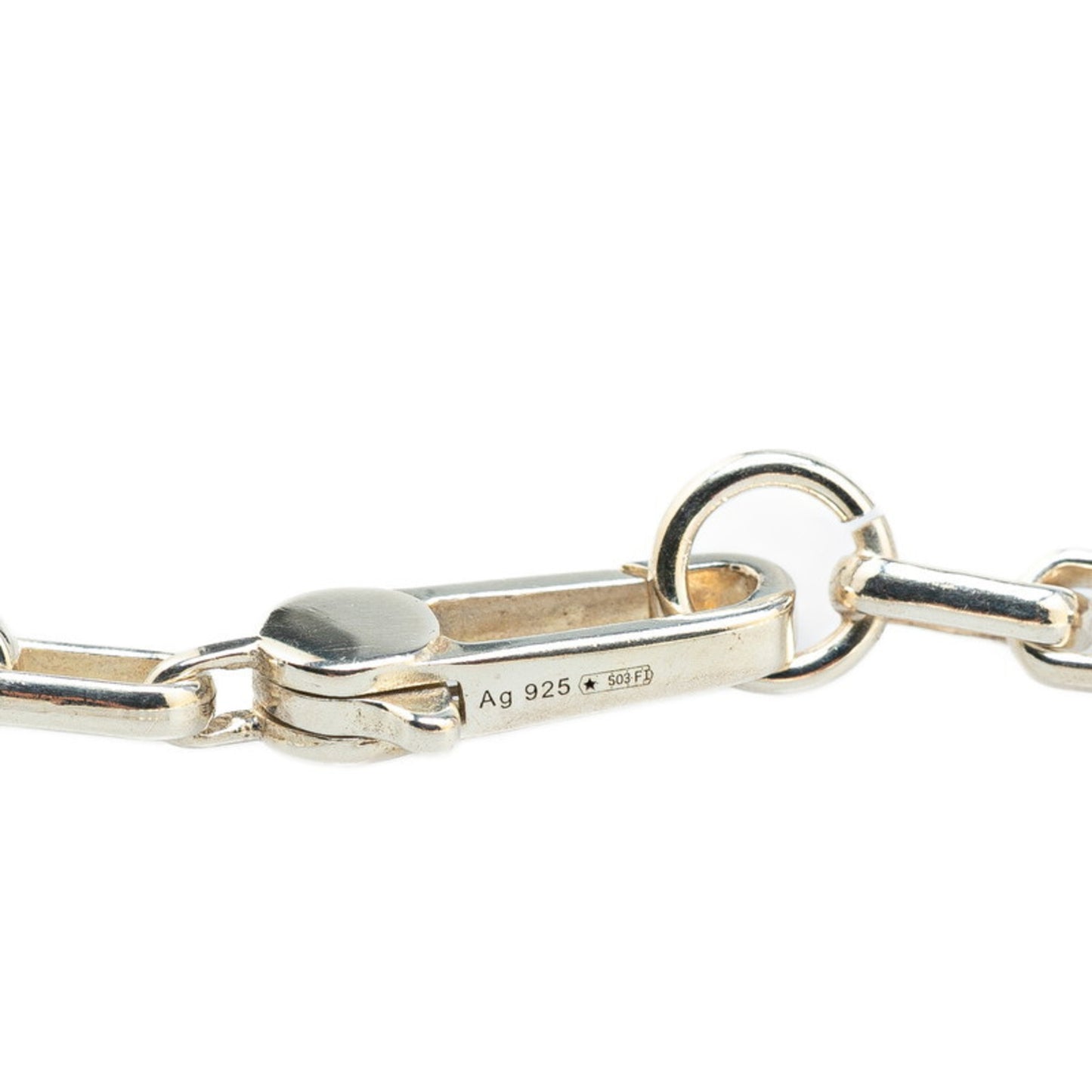 Gucci Interlocking G Necklace SV925 Silver Men's GUCCI