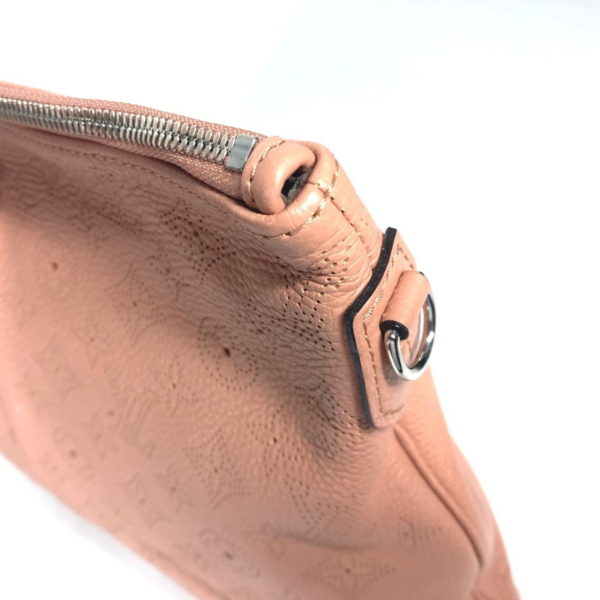 LOUIS VUITTON M94276 Monogram Mahina Selene PM Tote Bag Handbag Shoulder Leather Women's Rose Pink G-241125-24 — Like New