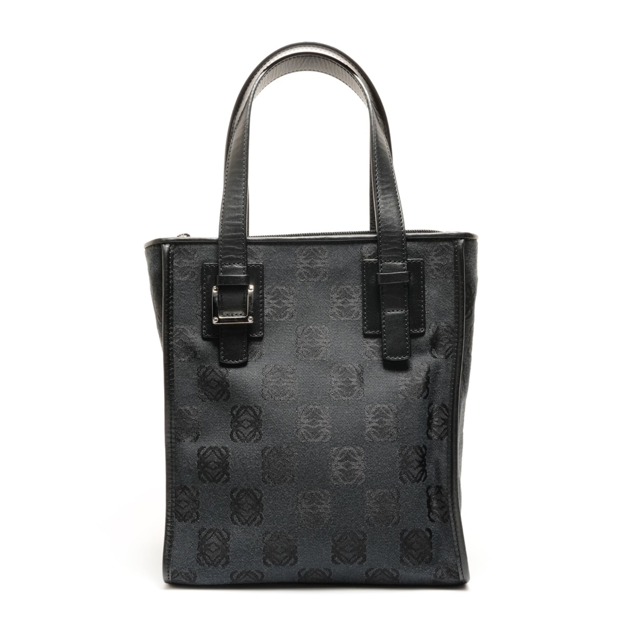 LOEWE Canvas Anagram Repeat Handbag in Black
