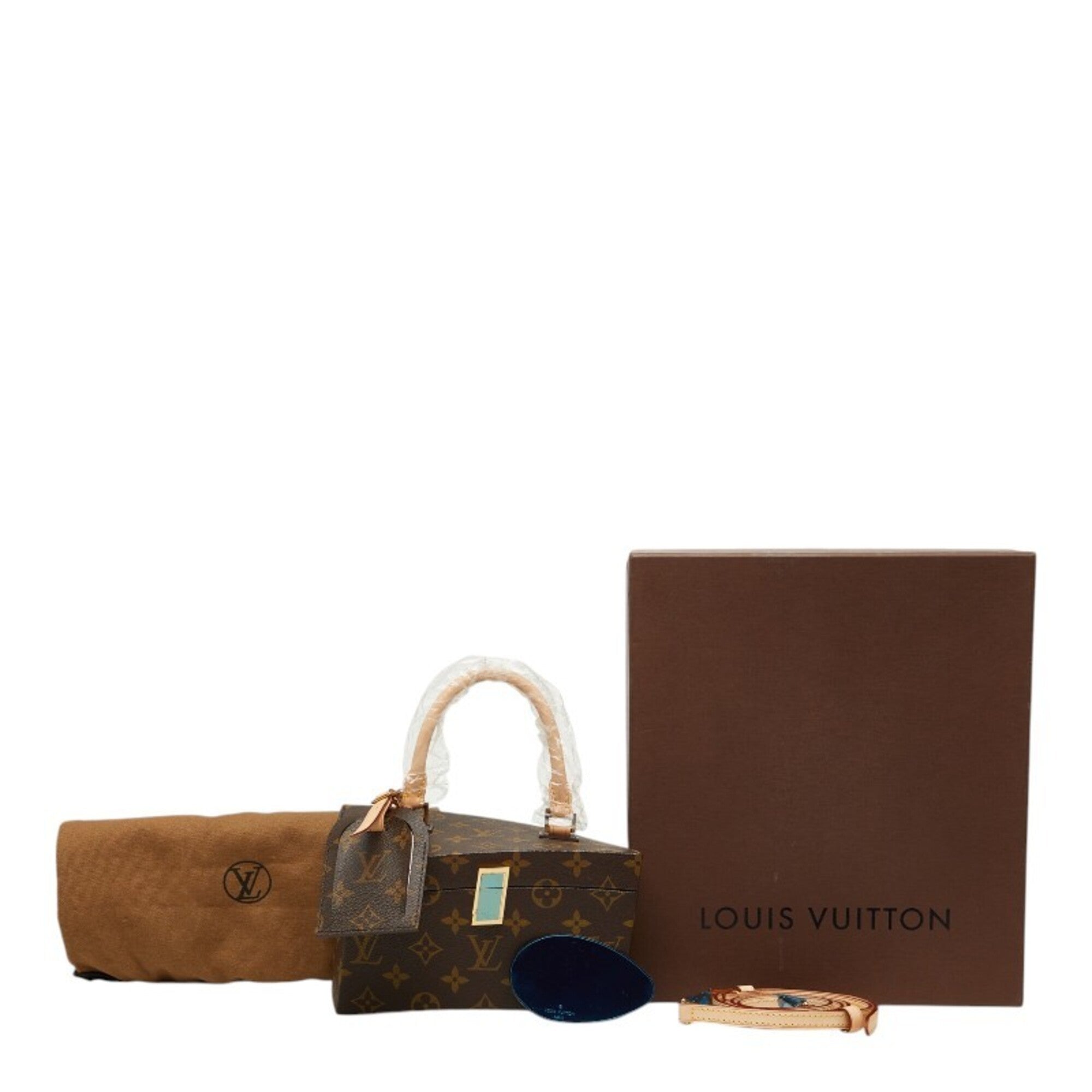 Louis Vuitton Twisted Box Shoulder Bag, Brown Leather, Women's LOUIS VUITTON — Like New