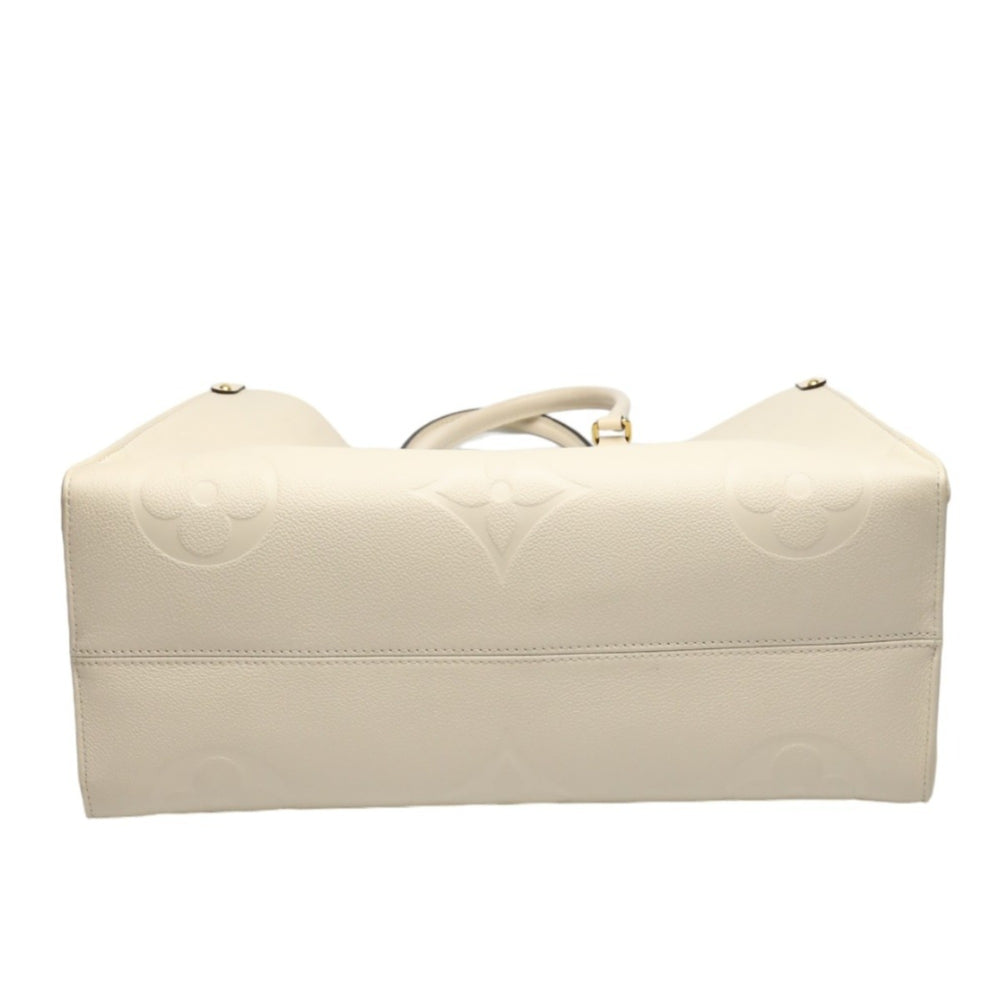 Louis Vuitton LOUIS VUITTON Tote Bag On the Go GM Monogram Shoulder Empreinte M45081 Beige LV — Like New