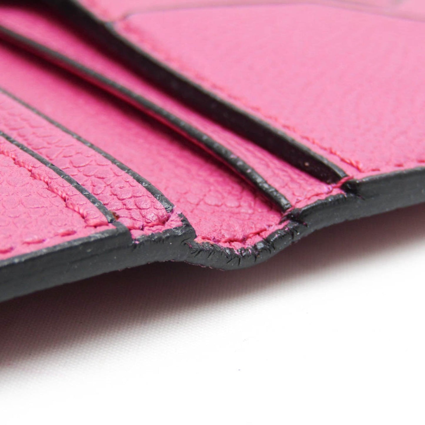 Valextra Women's Leather Long Bill Wallet (bi-fold) Pink