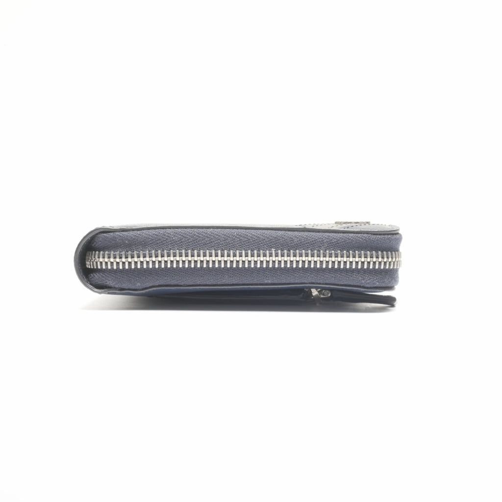 Prada Zip-Around Travel Organizer Long Wallet in Navy