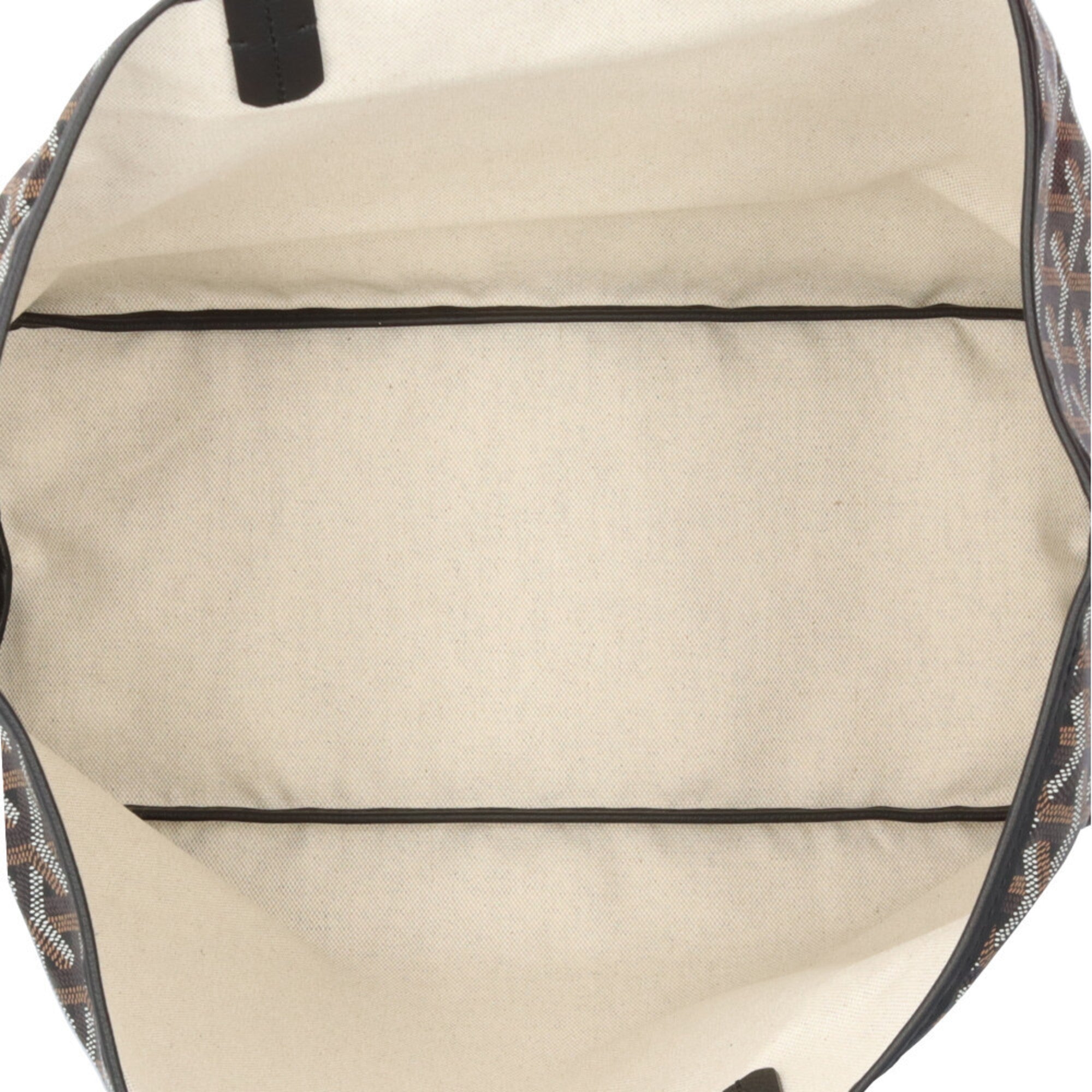 Goyard Saint Louis PM Tote Bag, PVC Coated Canvas, Black, Unisex