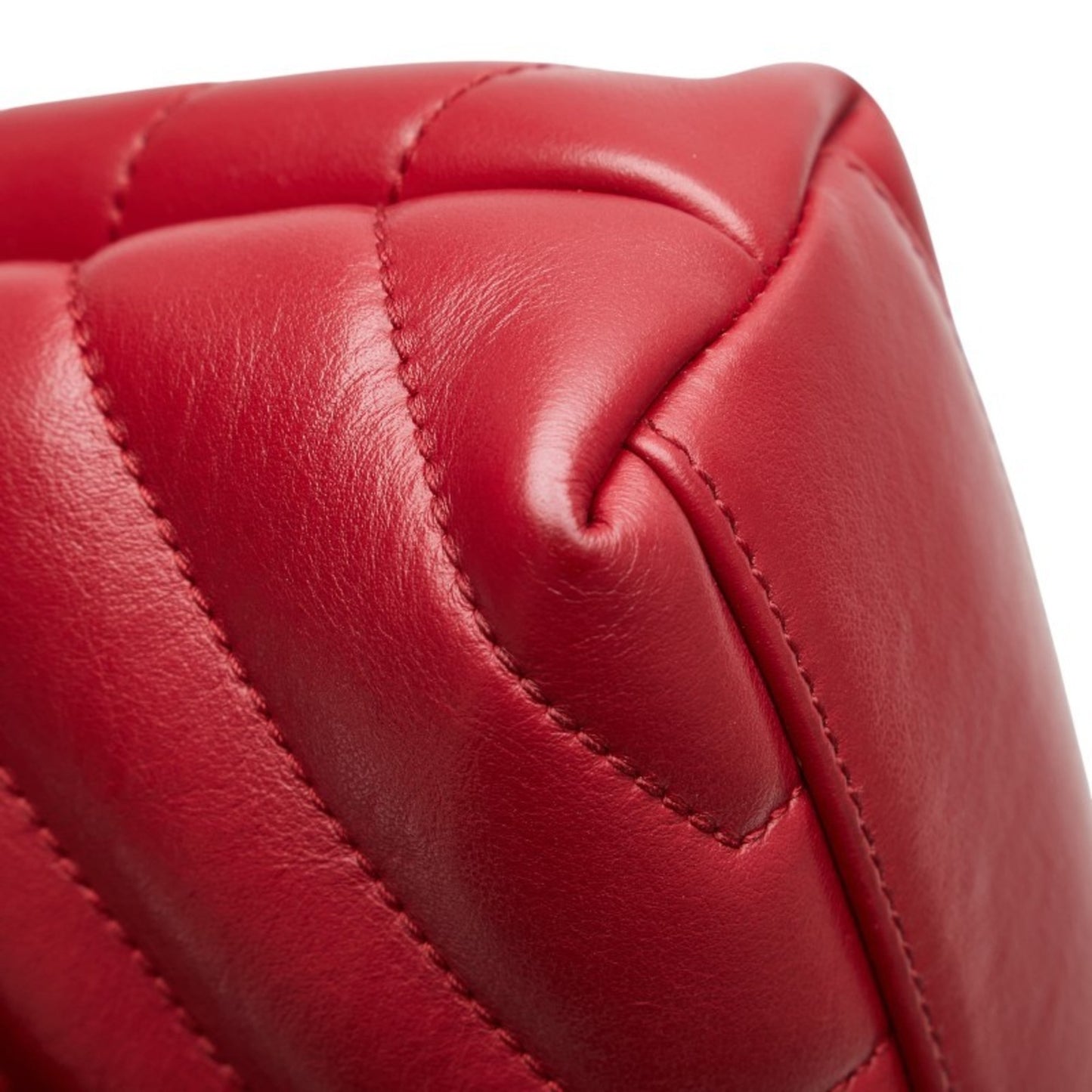 Saint Laurent YSL Logo Lulu Toy Bag Shoulder 467072 Wine Red Leather Women's SAINT LAURENT