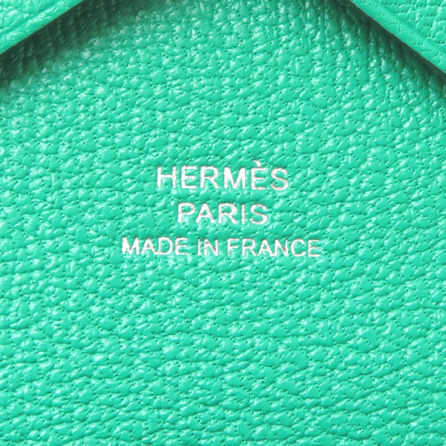 Hermes Hermès Calvi Duo W Stamp, 2024, Women's Coin Case, Chevre, Mint