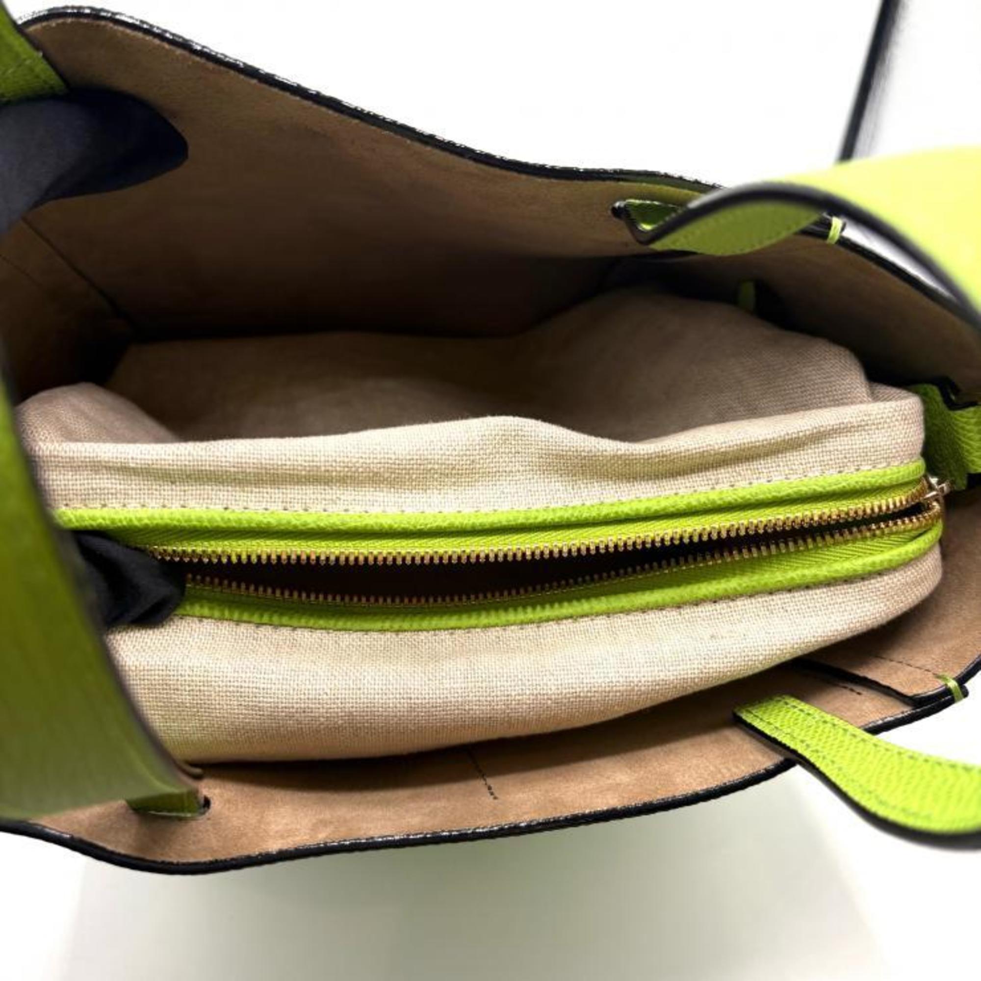 Valextra Bucket Micro Shoulder Bag, Apple Green (WBSF0090028LOCTFVE) — Like New