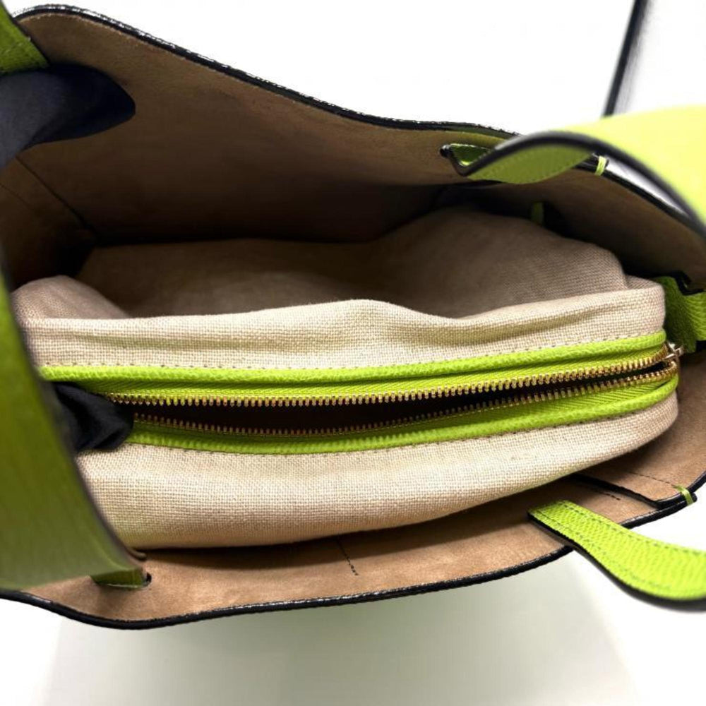 Valextra Bucket Micro Shoulder Bag, Apple Green (WBSF0090028LOCTFVE) — Like New
