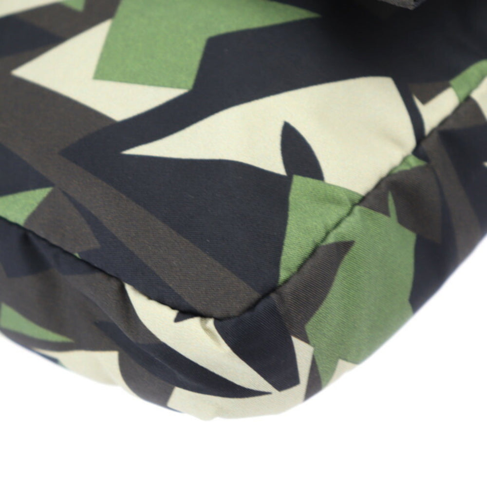 FENDI Mamma Bucket Camouflage Shoulder Bag 7V72 Nylon Leather Green Beige Black Waist Clutch 3WAY Military Pattern 2406063007036R1 — Like New