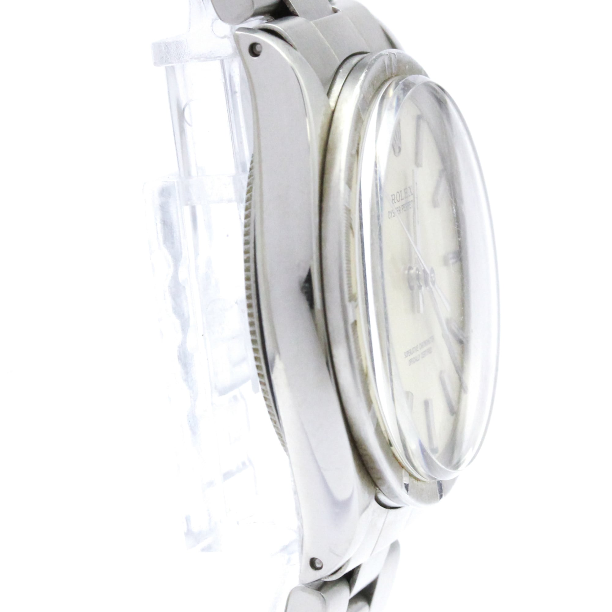ROLEX Oyster Perpetual 1007 Steel Automatic Mens Watch Vintage — Good