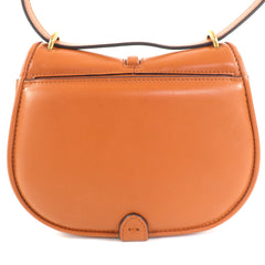 FENDI 8BS082 Camon Small Leather Satchel Shoulder Bag with FF Logo Hardware, Brown Gold Comes Dust Bag, Made in Italy, Women's — Like New