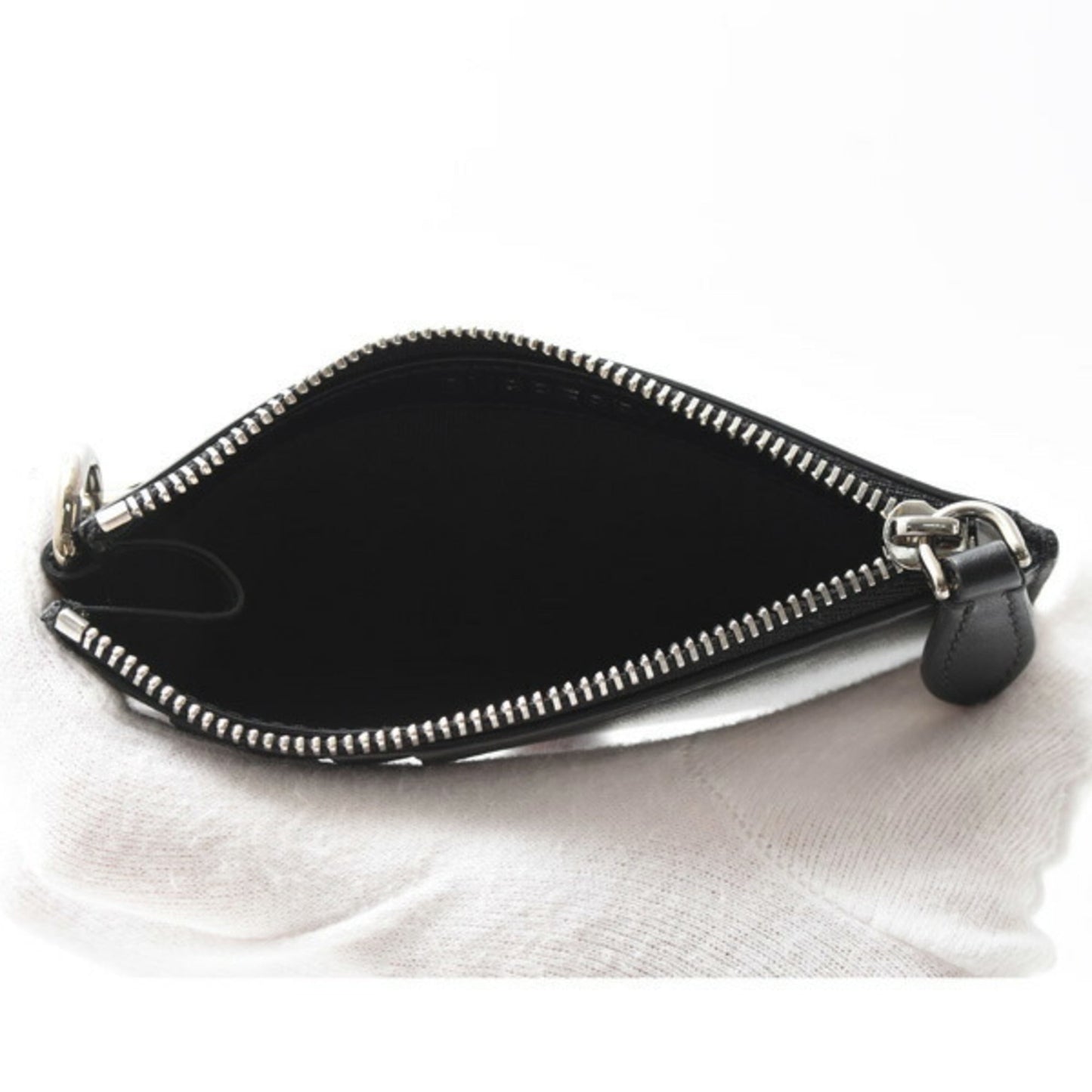 Burberry Men's and Women's Card Case Coin from the Universal Passport Collection, Black with Shoulder Strap Leather, 8051832