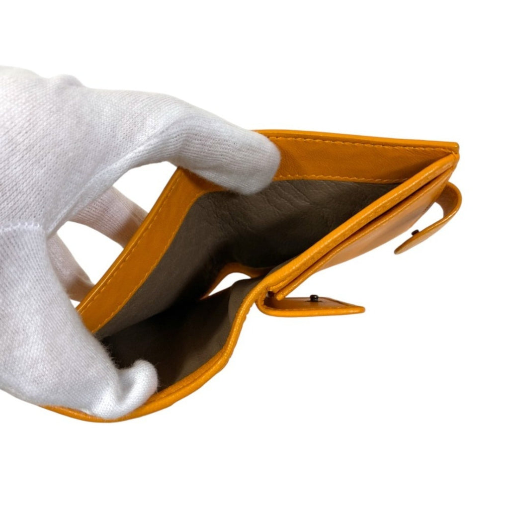 BOTTEGA VENETA Bottega Veneta Intrecciato Compact Wallet, Bi-fold Orange, Women's