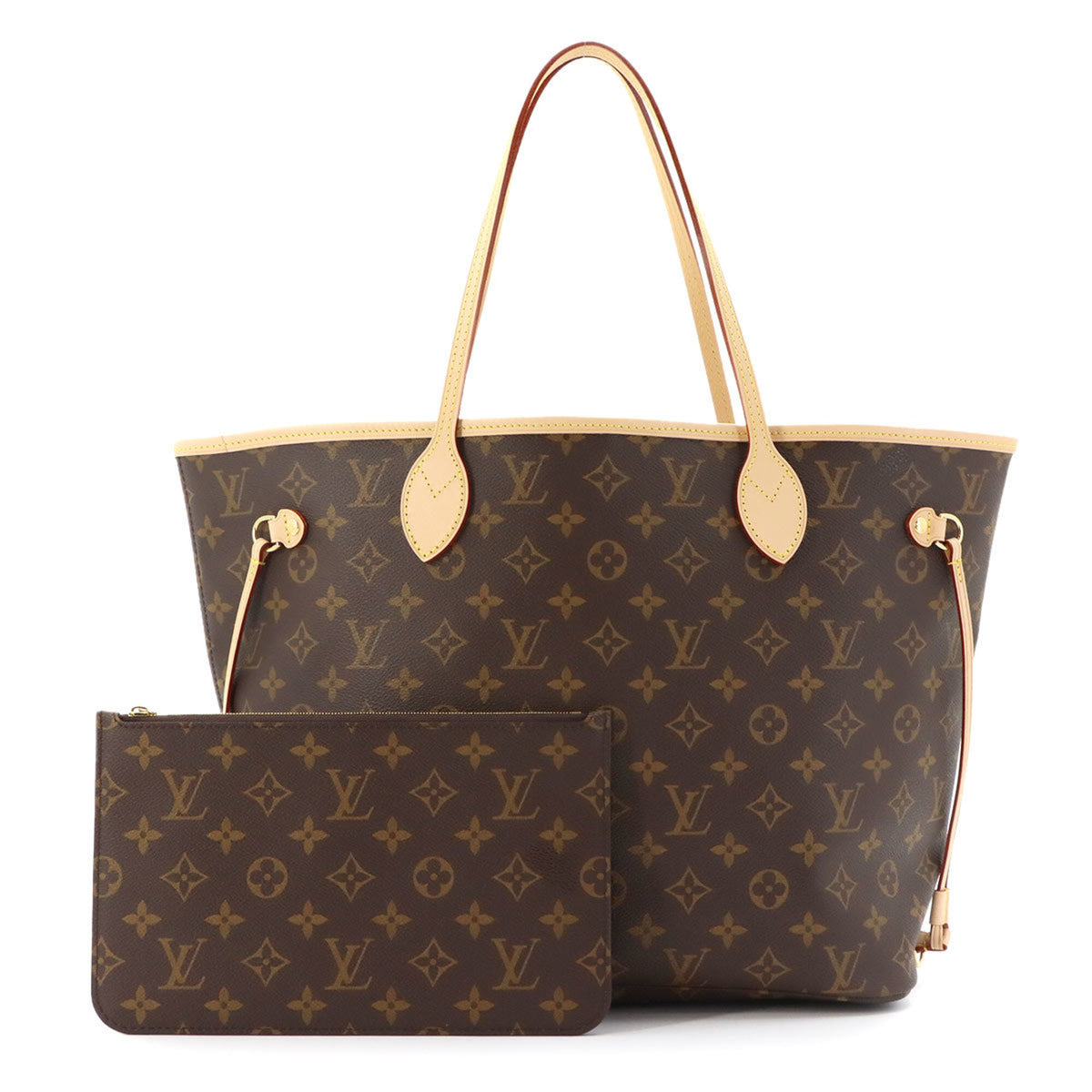Louis Vuitton Monogram Neverfull MM Tote Handbag Brown Rose Beige M46975 RFID — New - Store Return