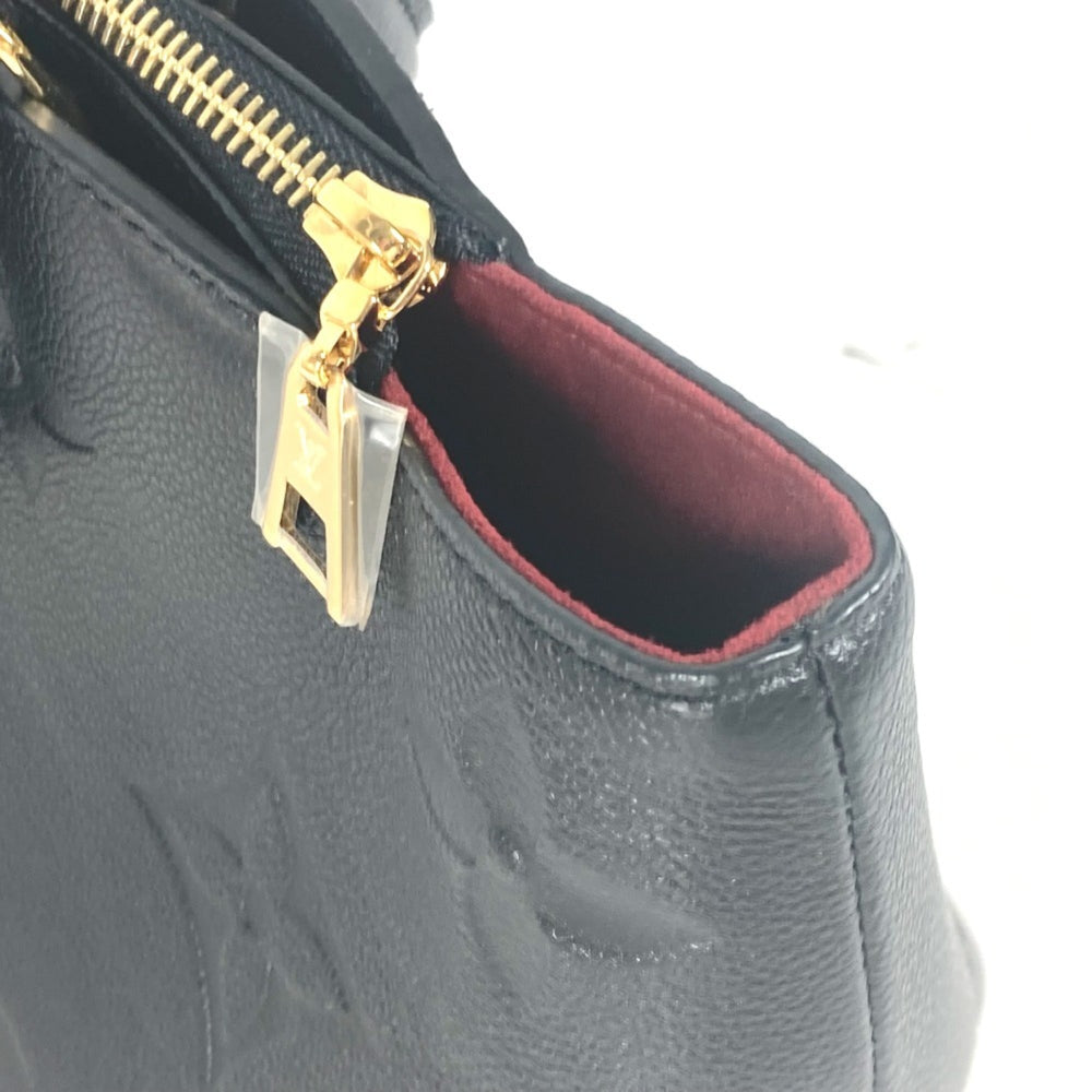 LOUIS VUITTON M58916 Monogram Empreinte Petit Palais PM Tote Bag Handbag Leather Women's Noir Black OT-241018-14 — Like New