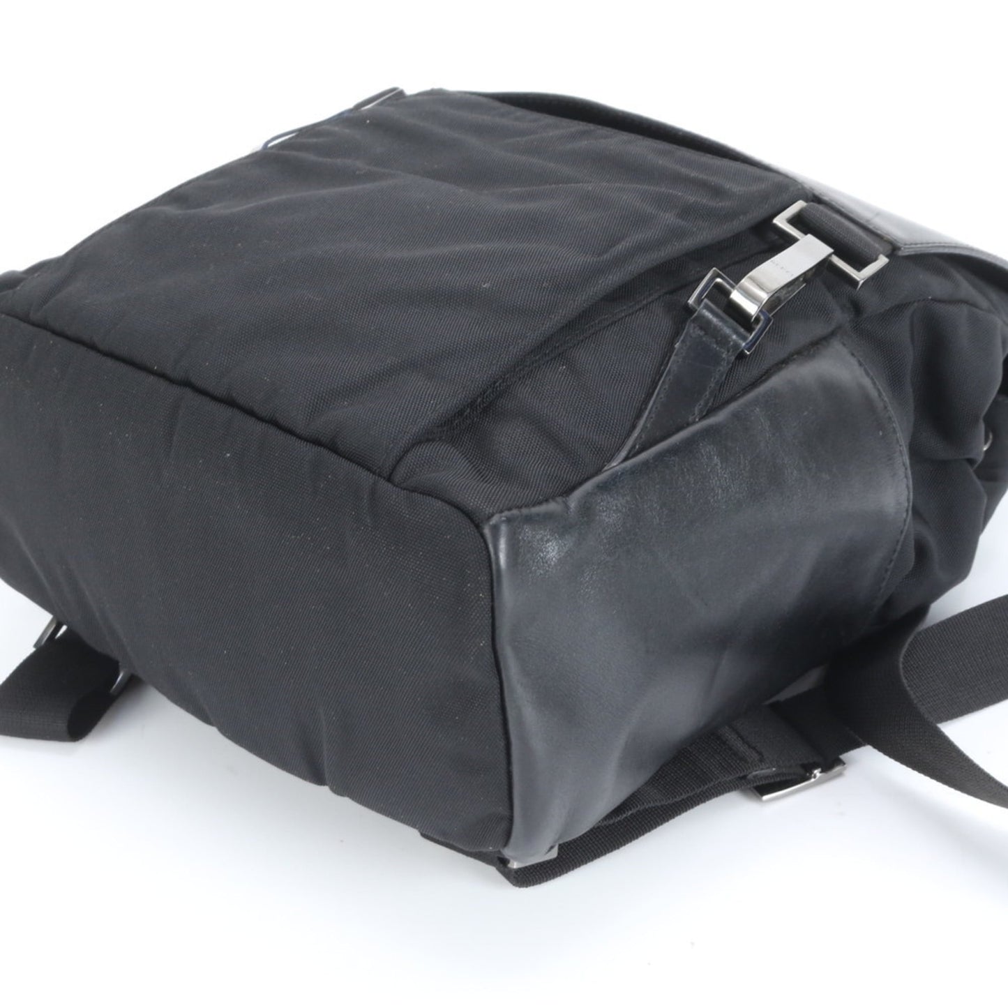 Gucci 003 0238 Leather and Nylon Backpack, Black, Women's