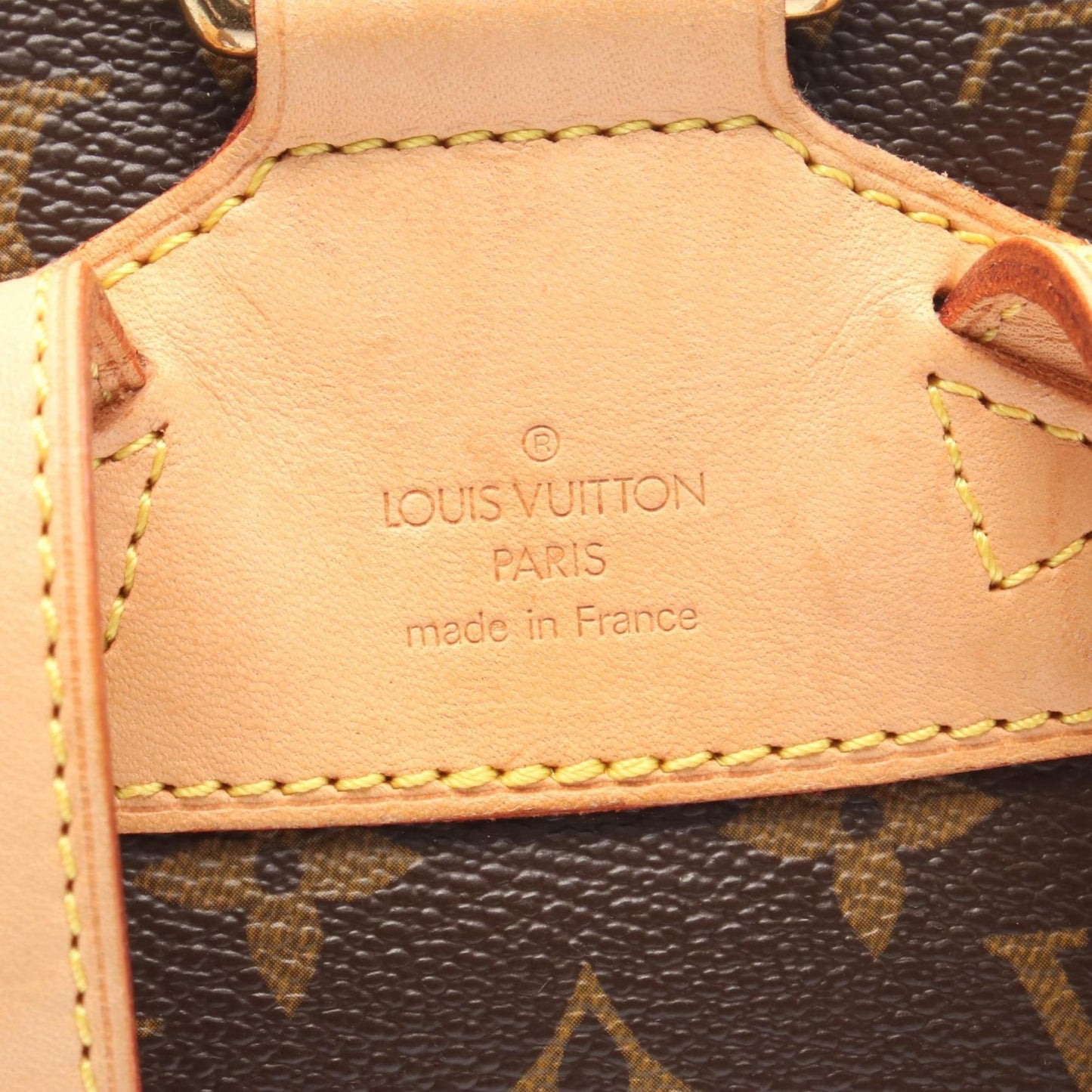 Louis Vuitton Montsouris MM Monogram Backpack, Coated Canvas and Leather, Brown, M51136, Women's