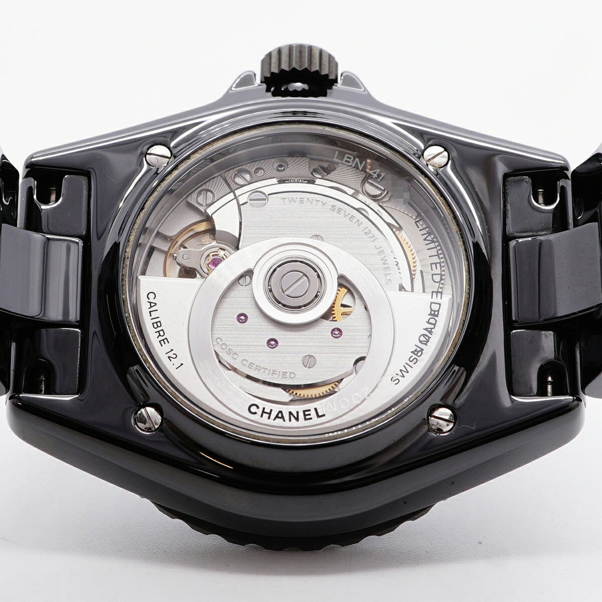 Chanel J12 Wanted de H7418 Black Dial Men's Watch — Very Good