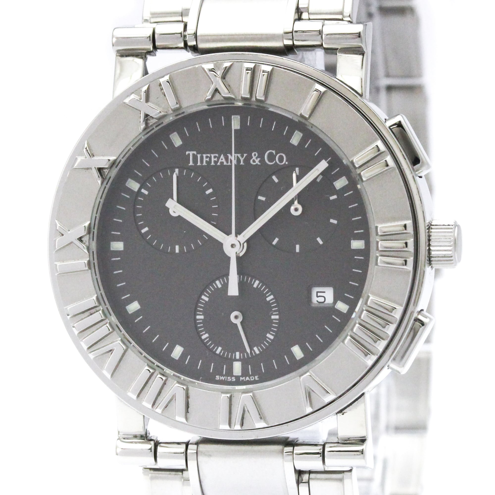 TIFFANY Atlas Chronograph Quartz Watch Z0002.32.10A11A00A Polished — Very Good