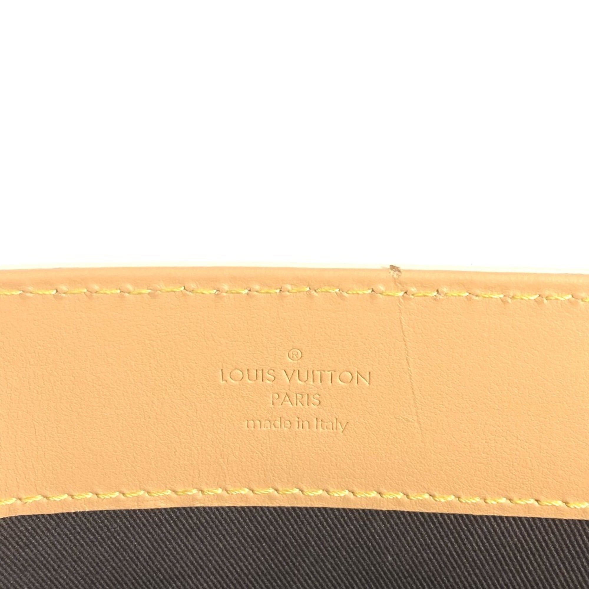 LOUIS VUITTON M24859 Monogram Craggy Sac Plat Tote Bag Vertical Handbag Men's Women's Beige Like New — Like New