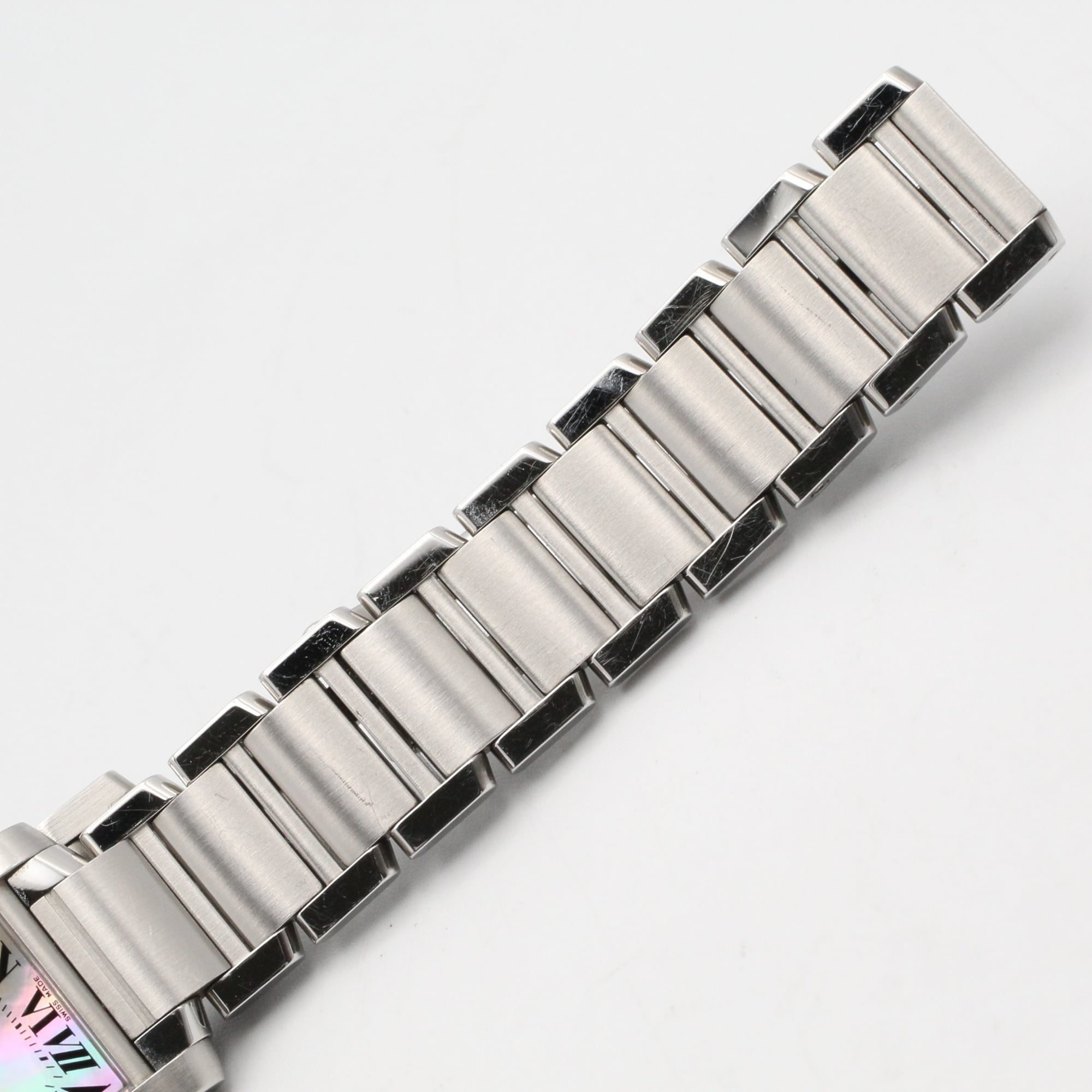 Cartier Tank Française SM Watch, Stainless Steel, Ladies, Pink/Pink Shell, W51028Q3 — Very Good