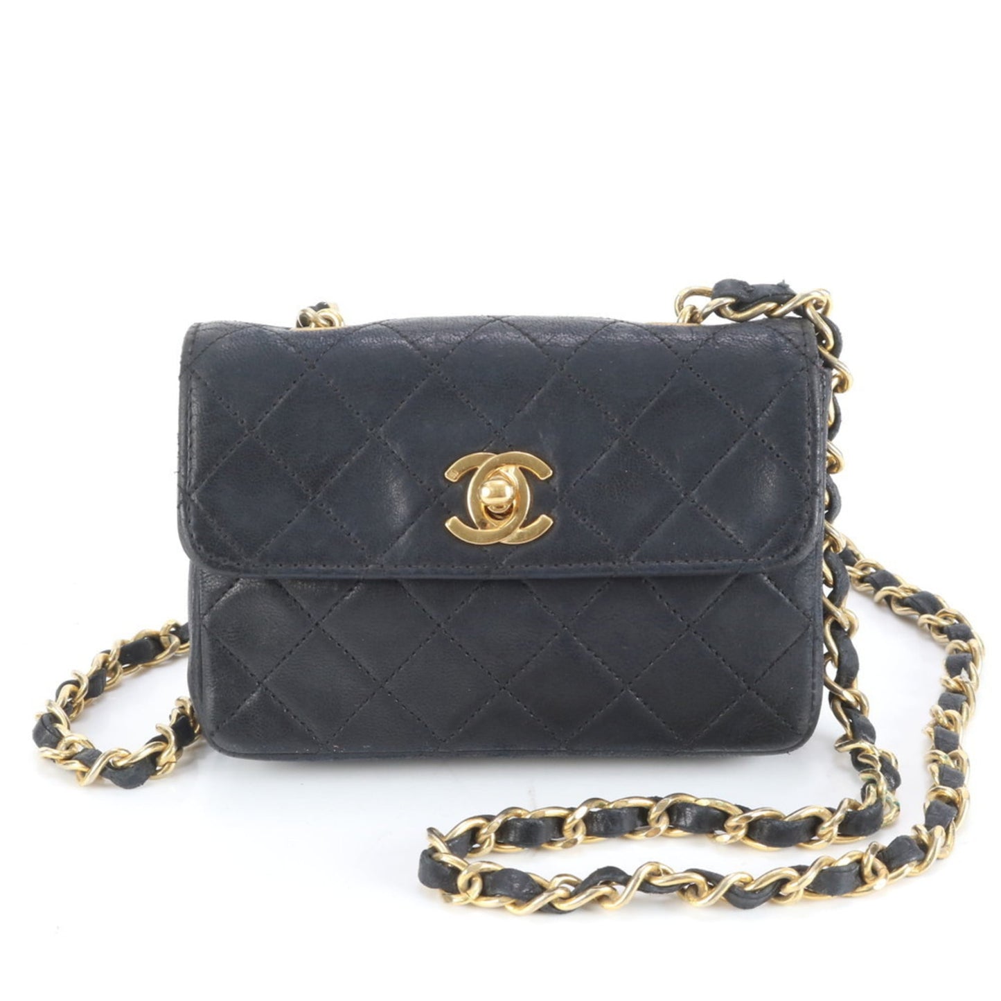 Chanel Mini Matelasse Lambskin Leather Chain Shoulder Bag for Women