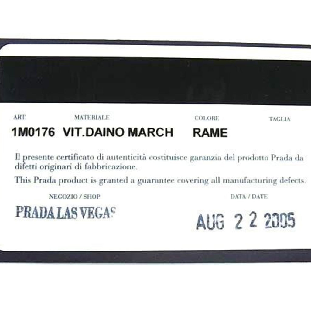 PRADA Prada Wallet 1M0176 Brown Leather Women's Tri-fold