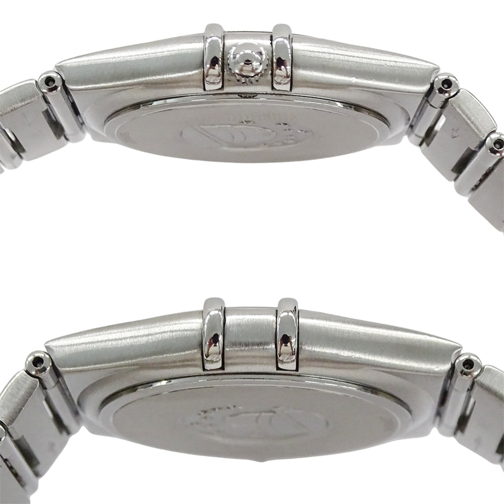 Omega Constellation 1512.40 Men's Watch, Brand Name, Date, Quartz, Stainless Steel (SS), Silver/Navy — Good