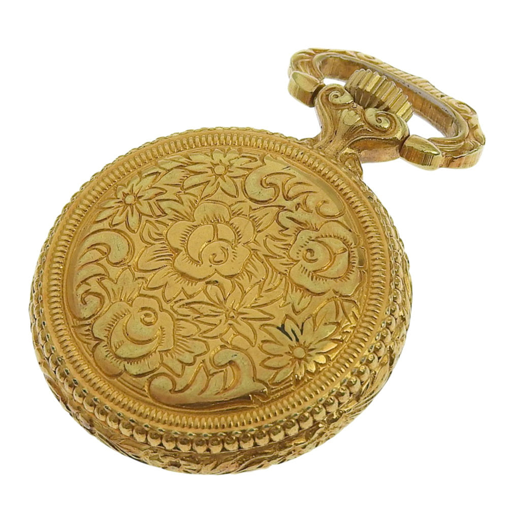 Citizen pocket watch, gold plated, hand-wound, analog display, dial, unisex — Good