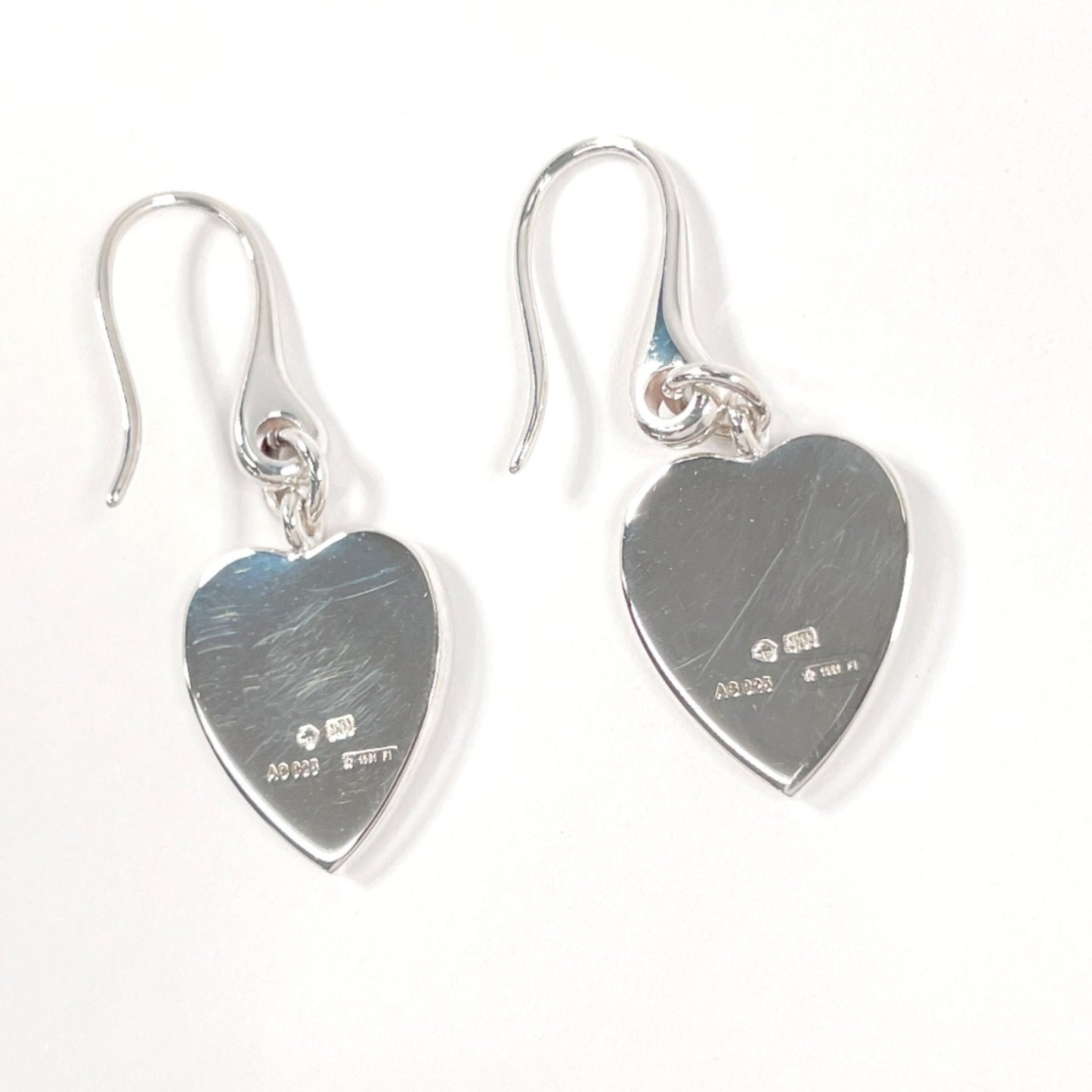 GUCCI Trademark Heart Earrings, Silver 925, Silver, Women's