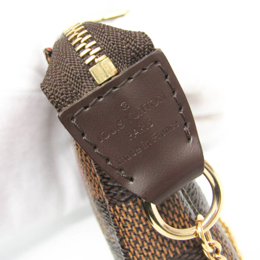 Louis Vuitton Damier Mini Pochette Accessoires T&B N58011 Women's Handbag Ebene — Like New