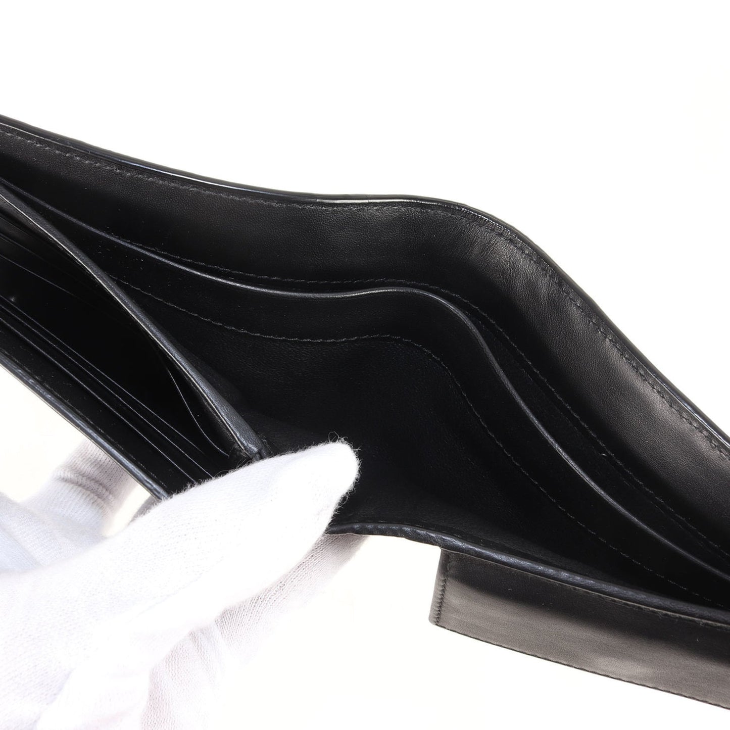 BOTTEGA VENETA Intrecciato Leather Wallet (180265 V4651) Black Men's