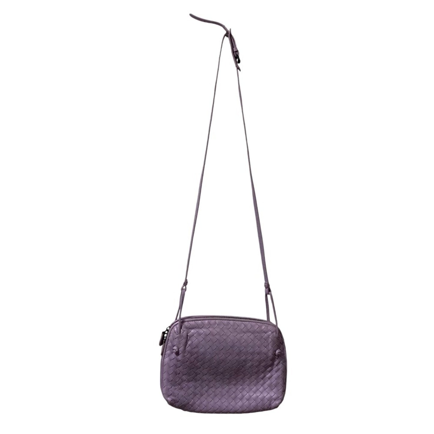 BOTTEGA VENETA Nodini Nappa Intrecciato Shoulder Bag/Crossbody Bag in Light Purple for Women