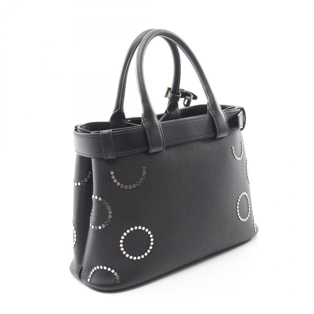 Prada Soft Grain Vite Buckle Tote Bag, Leather, Women's, Black, 1BA434 — New - Store Return