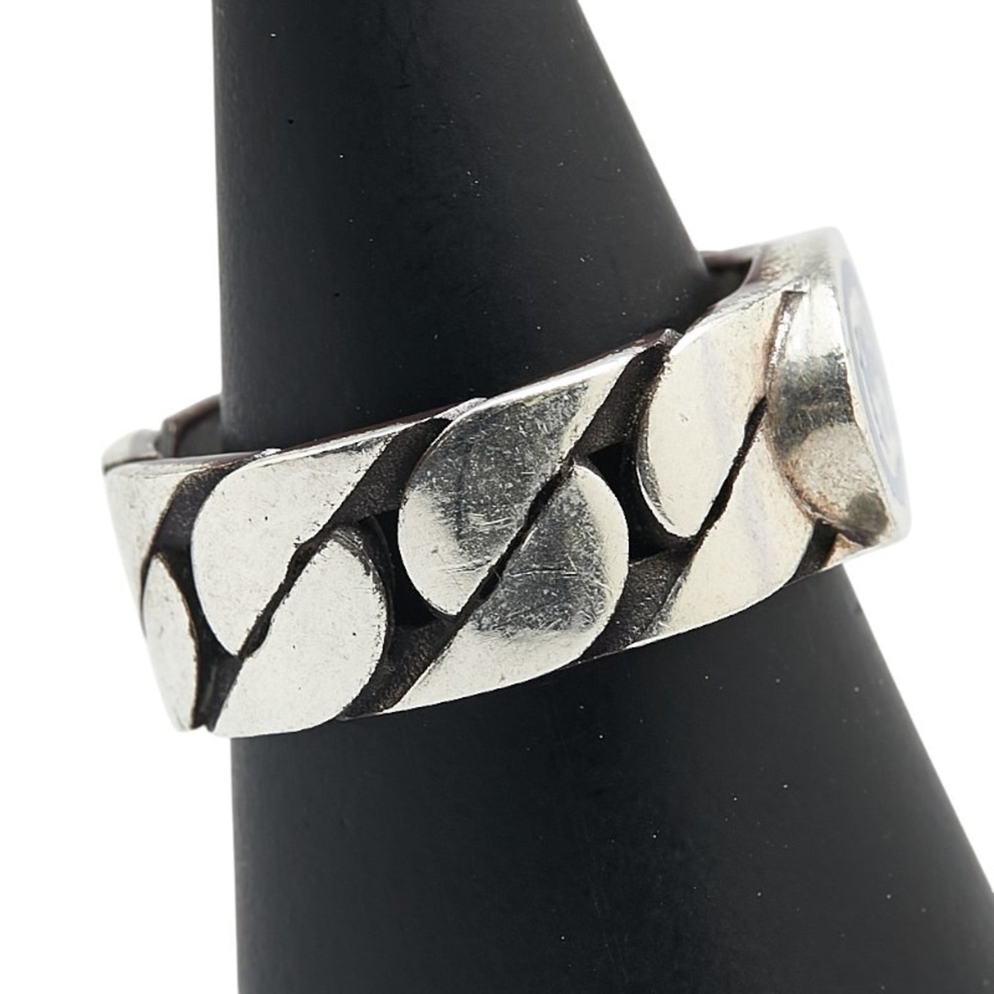 Gucci Interlocking G Chain Ring #19 SV925 Silver Men's GUCCI