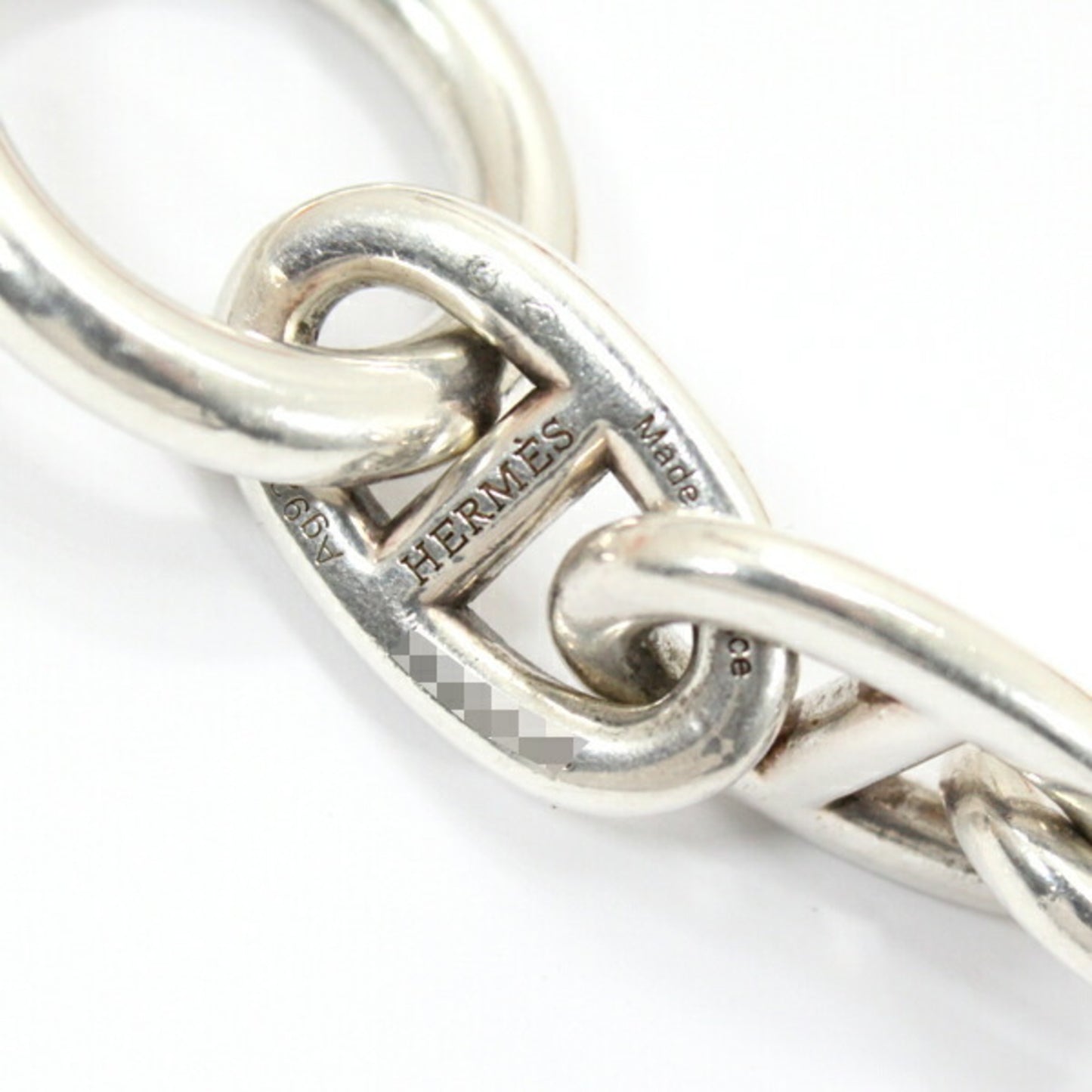 Hermes Bracelet Chaine d'Ancre TGM Chain 12 Links Silver 925 SV925 HERMES 12Links Men's Women's